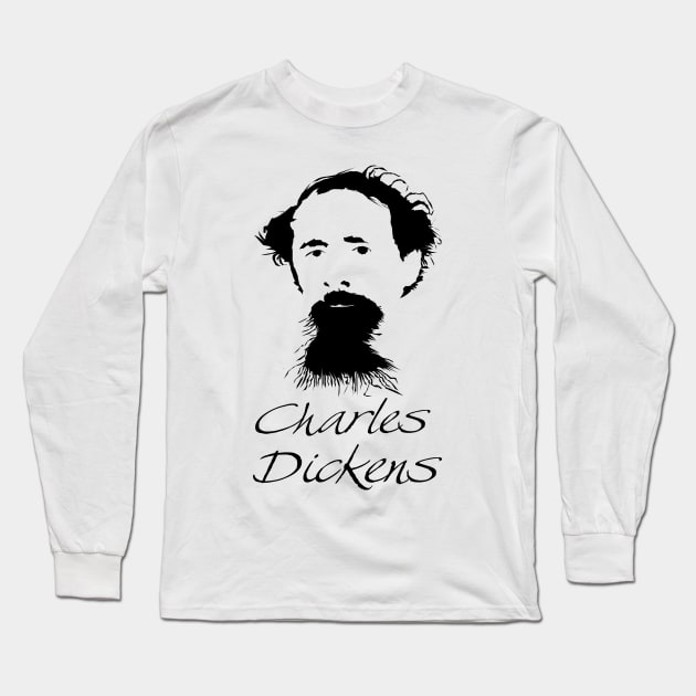 Charles Dickens Long Sleeve T-Shirt by PoetandChef